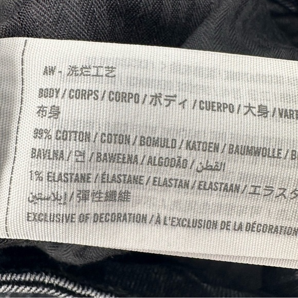 Abercrombie & Fitch Curve Love High Rise Mom Jeans‎ Black Size 25 - Picture 10 of 11